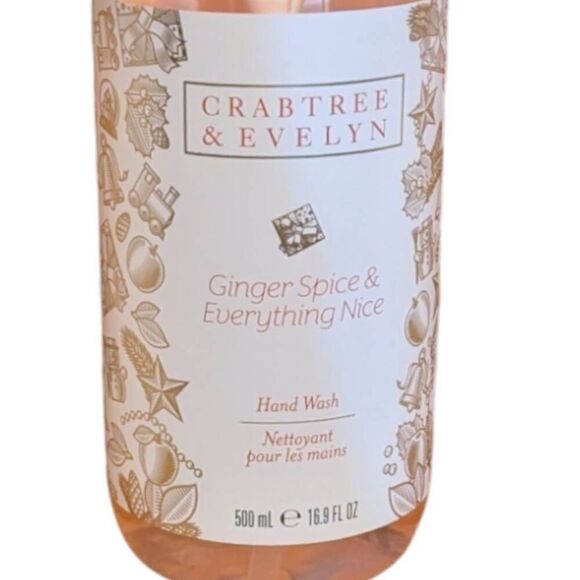 Crabtree & Evelyn Ginger Spice and Everything Nice Hand Wash 16.9 fl oz Lot of 3 - Picture 3 of 4